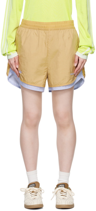 Photo: Wales Bonner Beige adidas Originals Edition Layered Shorts