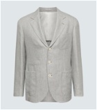 Brunello Cucinelli Linen, wool and silk blazer