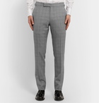 TOM FORD - Slim-Fit Prince of Wales Checked Wool Suit Trousers - Gray