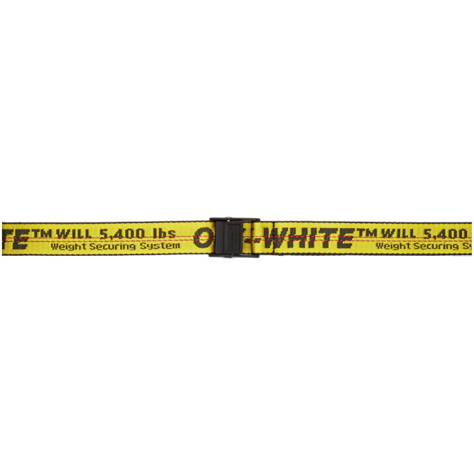 OFF WHITE Yellow MINI INDUSTRIAL BELT