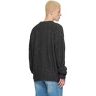 Maison Margiela Gray Brushed Eagle Sweater