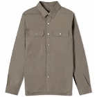 Rick Owens Men's Heavy Cotton Outershirt in Dust