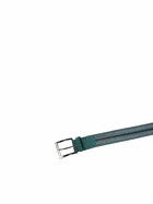Orciani Sage Green Linen Braided Belt