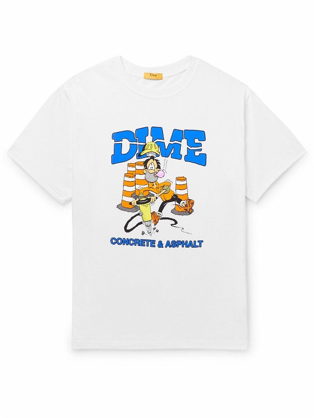 Photo: DIME - Logo-Print Cotton-Jersey T-Shirt - White
