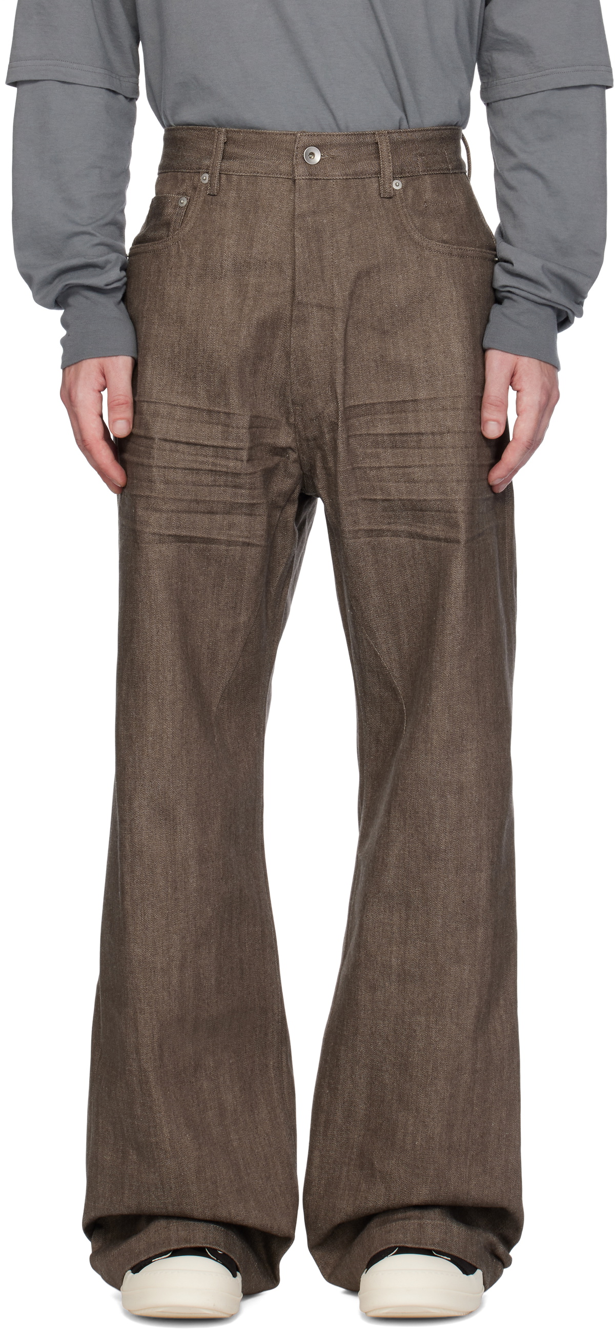 Rick Owens DRKSHDW Brown Porterville Geth Jeans Rick Owens Drkshdw