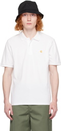 Carhartt Work In Progress White Chase Polo