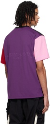 MASTERMIND WORLD Black & Purple Embossed T-Shirt