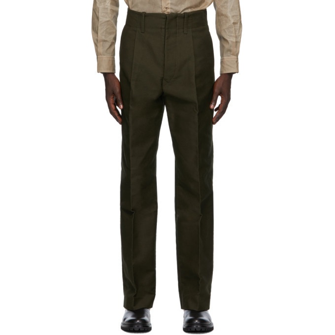 Photo: Uniforme Paris Brown Wide Pleated Trousers