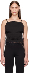 VAILLANT Black Square Neck Tank Top
