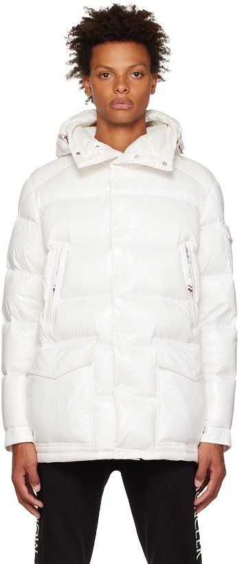Photo: Moncler White Short Chiablese Down Jacket
