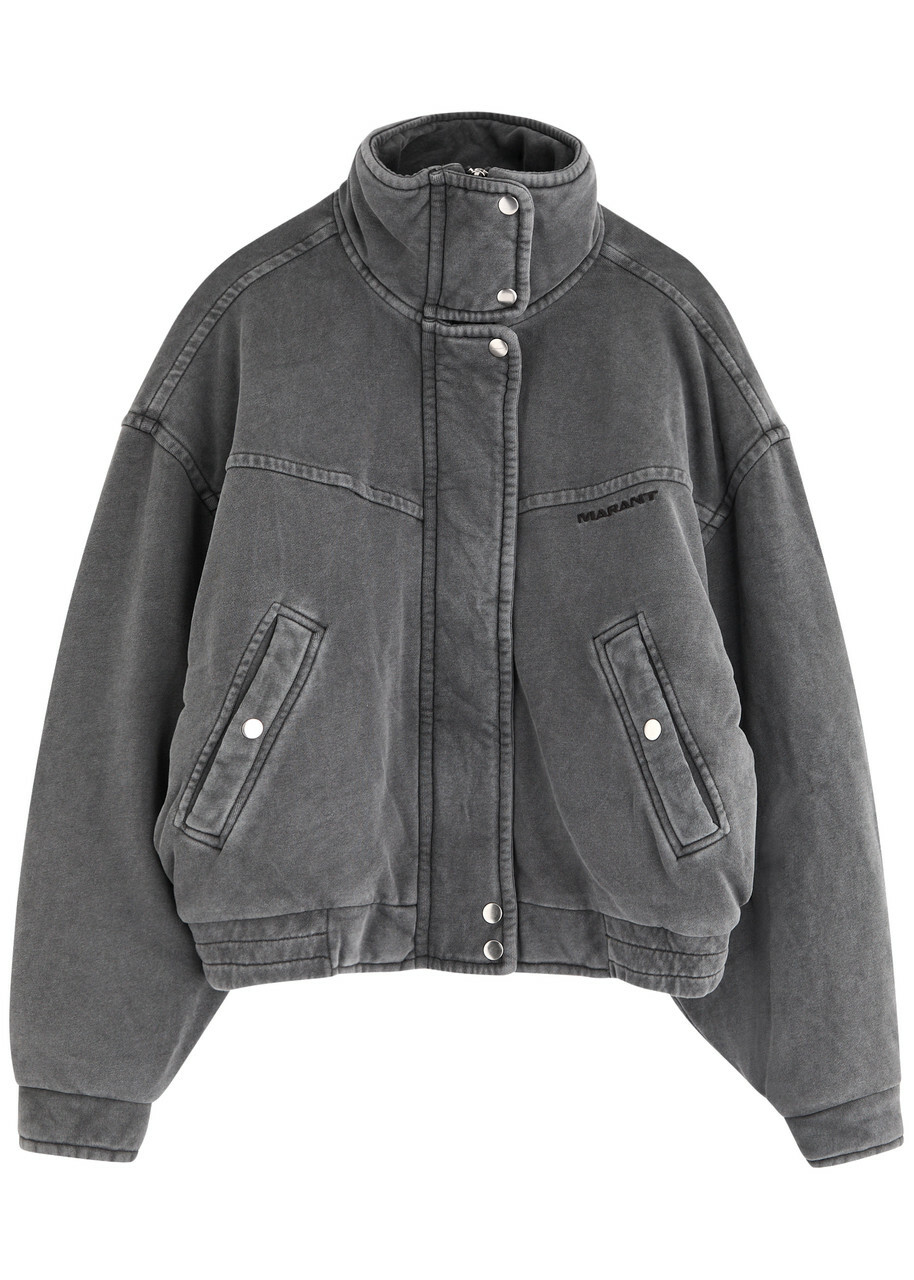 【関税込み】Isabel Marant グレー Yanis フーディ Isabel Marant étoile Yanissa Padded Cotton Jacket Grey