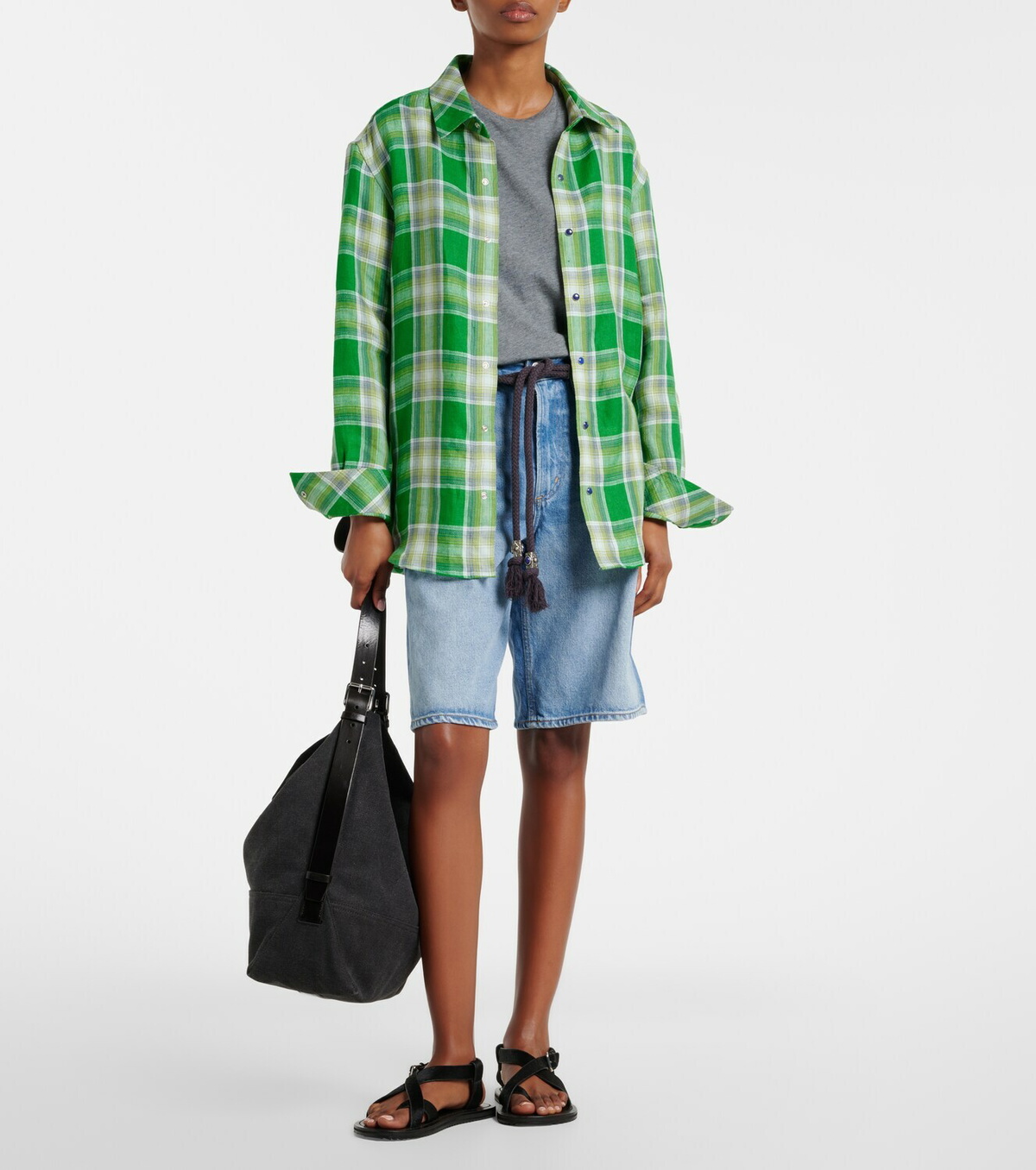 Citizens of Humanity Court denim Bermuda shorts