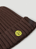 Chunky Knit Beanie Hat in Brown