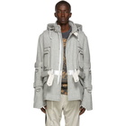 Sacai Grey Melton Coat