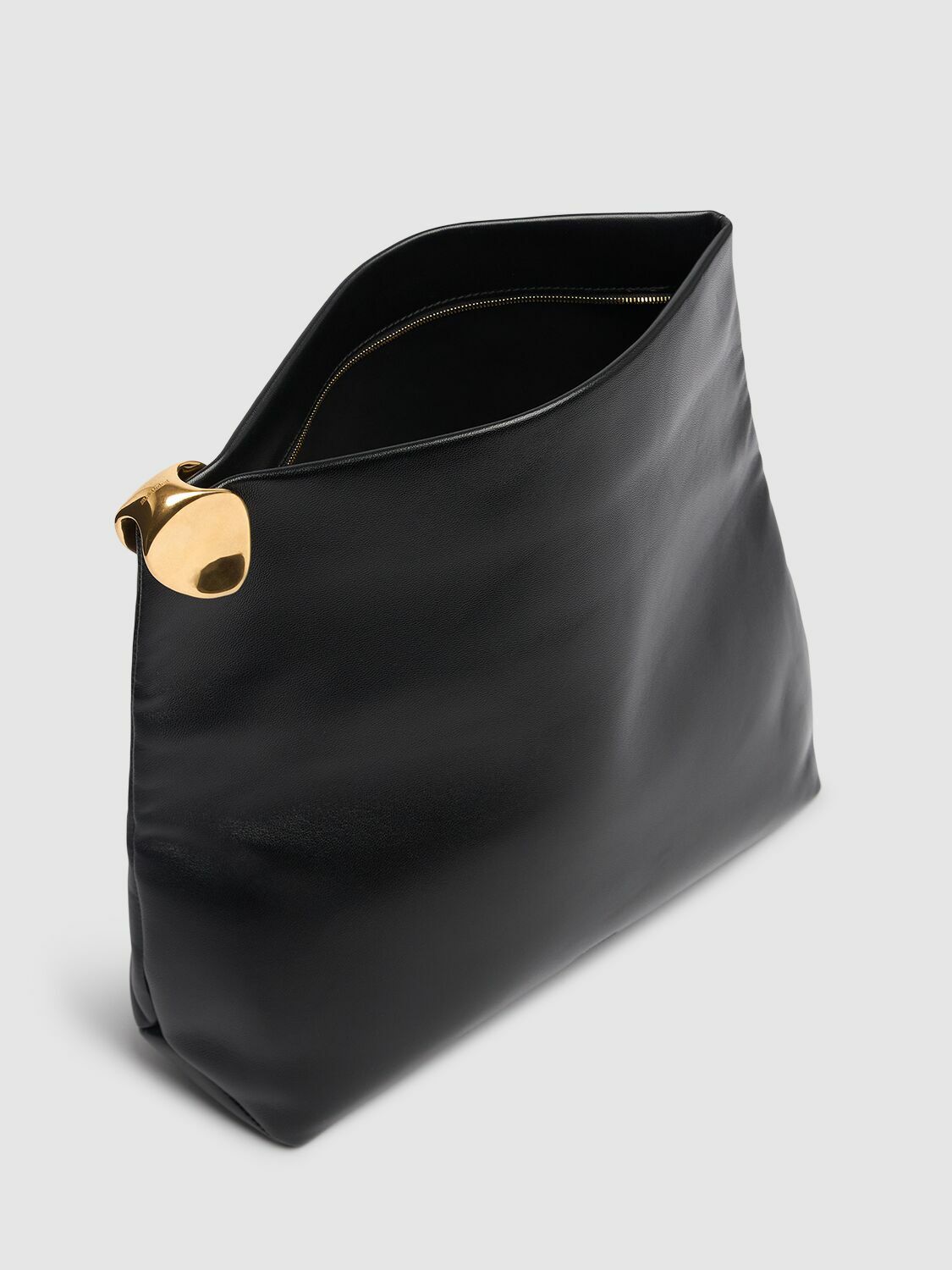 JIL SANDER Jewel Soft Leather Clutch Jil Sander