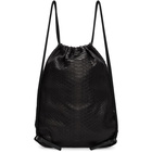 Rick Owens Black Zaino Python Backpack