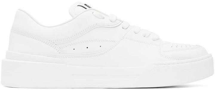 Photo: Dolce & Gabbana White New Roma Sneakers