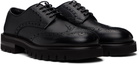 Ferragamo Black Brogue Derbys