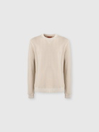 Missoni - Crew-neck cotton and viscose sweatshirt with tone-on-tone zigzag pattern, Men, Beige