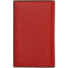 Valextra Red Business Card Holder