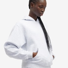 SKIMS Women's Cotton Fleece Pullover Hoodie in Light Heather Grey