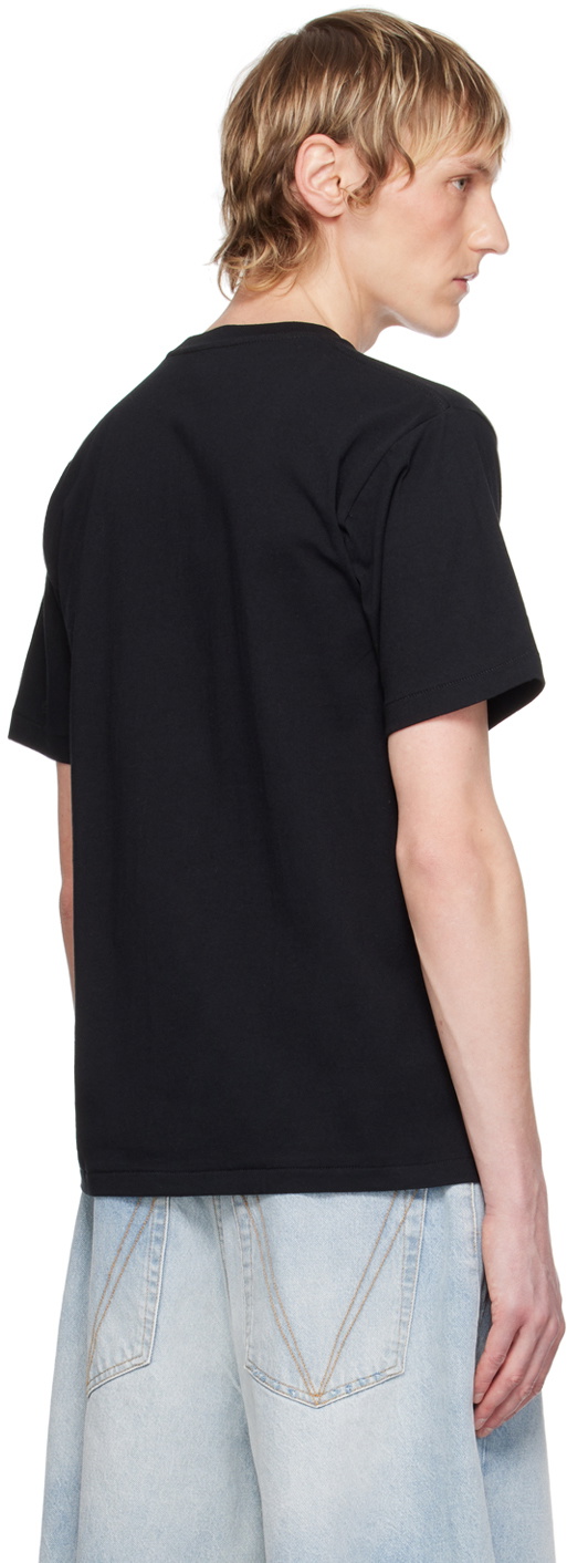 トップス BAPEBlack Bleached Check College T-Shirt A BATHING APE® Bleach BAPE Check College T-shirt | Black
