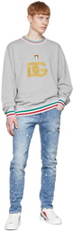 Dolce & Gabbana Grey Cotton Sweatshirt