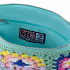 MC2 Saint Barth Parisienne Water Green Crochet Pouch Bag With Saint Barth Embroidery