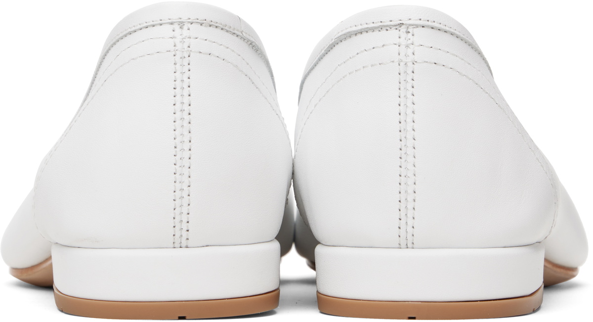 Maryam Nassir Zadeh White Serafina Ballerina Flats