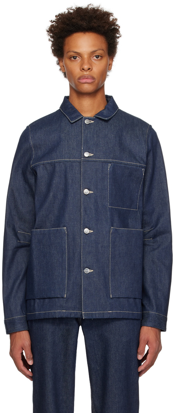 Toogood Indigo 'The Carpenter' Denim Jacket Toogood