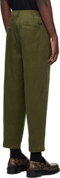 Fred Perry Khaki Cropped Trousers