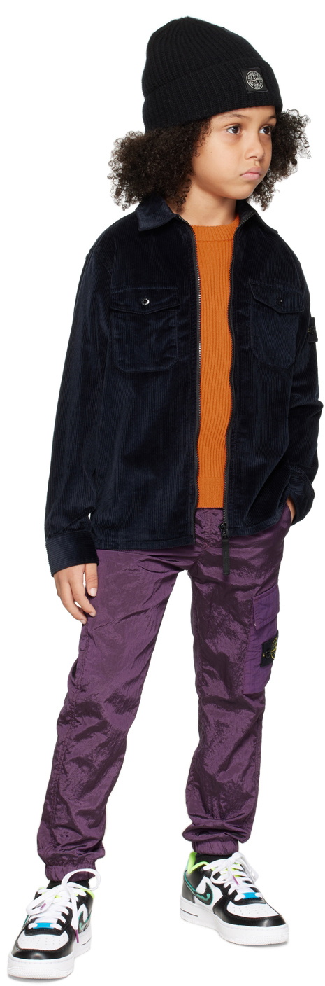 Stone Island Junior Kids Orange Patch Sweater