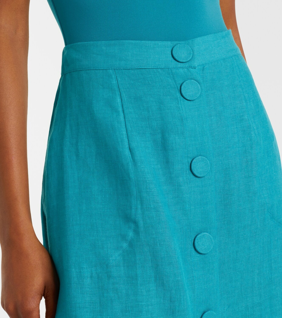 Eres Amusante linen midi skirt