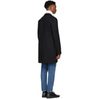 Harris Wharf London Black Cavalry Twill Boxy Coat