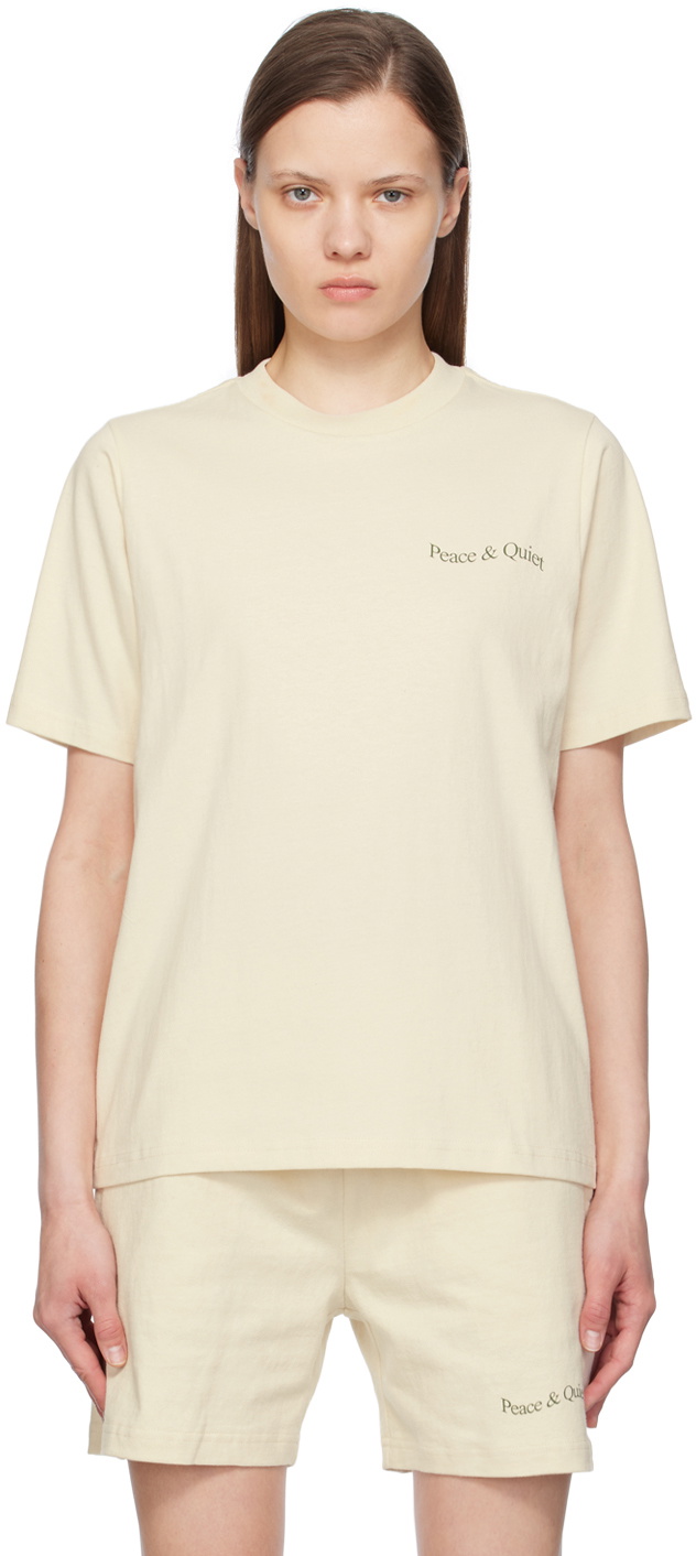 Museum of Peace & Quiet Off-White Wordmark T-Shirt
