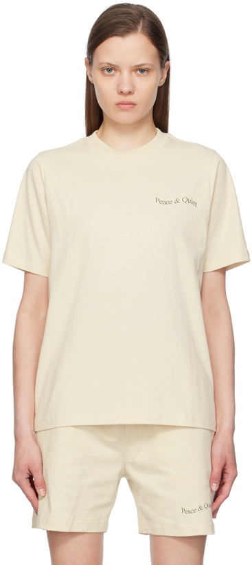 Photo: Museum of Peace & Quiet Off-White Wordmark T-Shirt