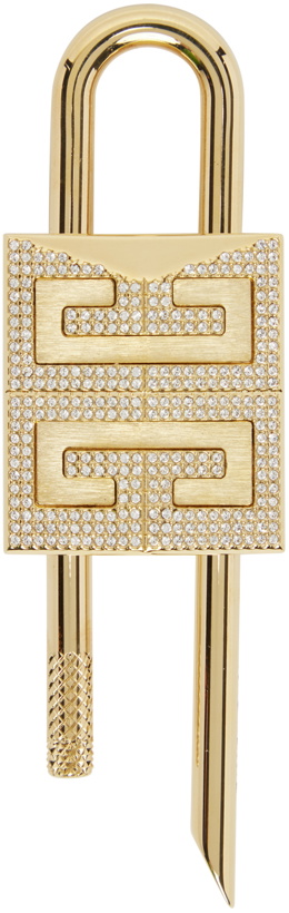Photo: Givenchy Gold Small 4G Padlock Keychain