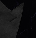 TOM FORD - Shelton Slim-Fit Cotton-Velvet Tuxedo Jacket - Blue