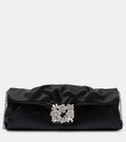 Roger Vivier Embellished satin clutch