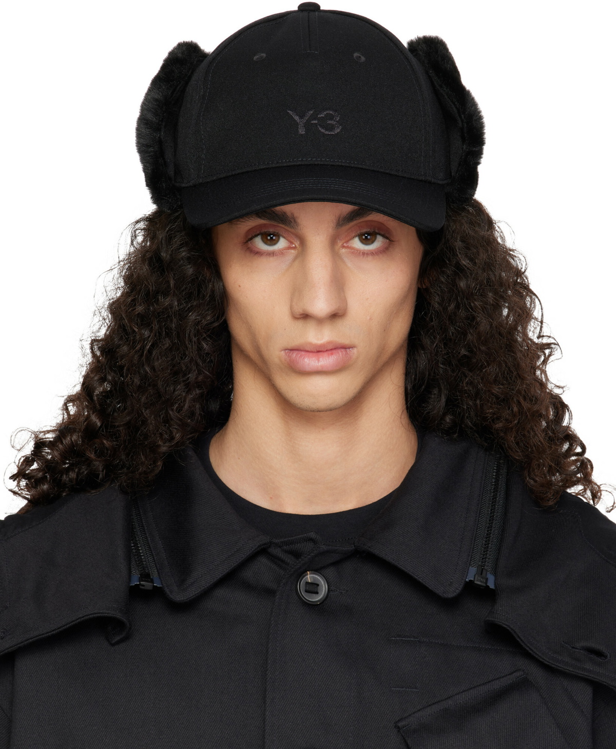 Y-3 Black M Brace Metallic Foil T-Shirt Y-3