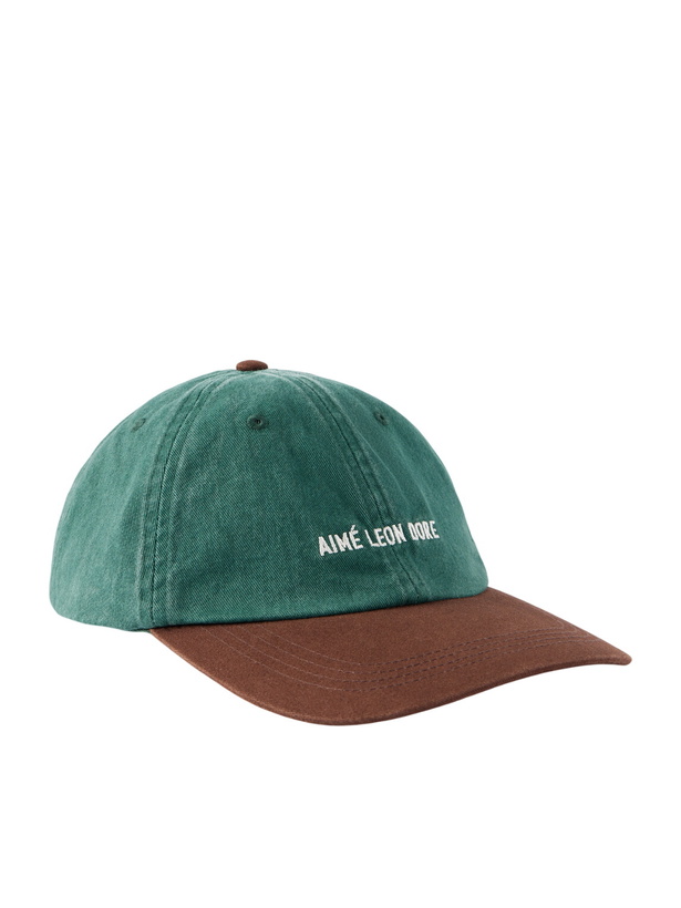 Photo: Aimé Leon Dore - Logo-Embroidered Pigment-Dyed Cotton Baseball Cap - Green