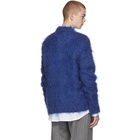 Marni Blue Mohair Brushed Finish Sweater