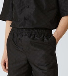 Gucci GG cotton and silk faille shorts