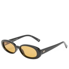 Le Specs Women's Outta Love Sunglasses in Black/Mustard Mono 