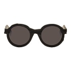 Yohji Yamamoto Black Round Disformed Sunglasses