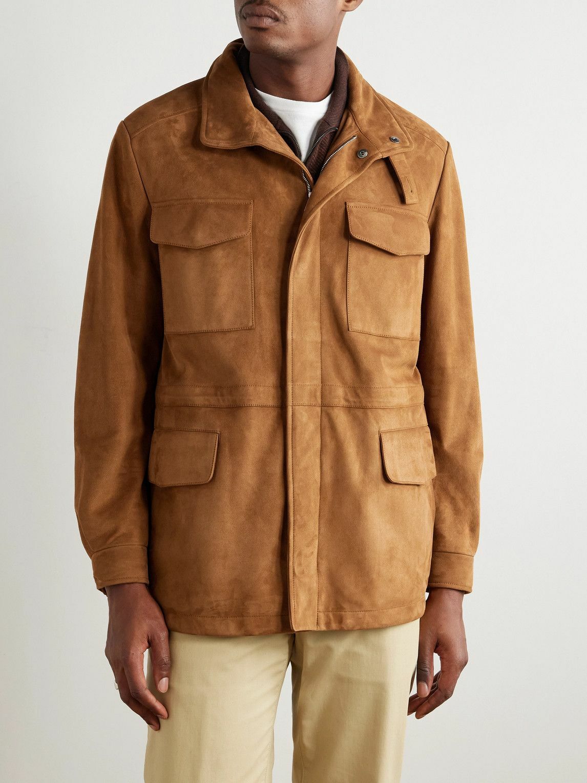 Loro Piana - Suede Field Jacket - Brown