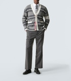 Thom Browne Striped cotton cardigan