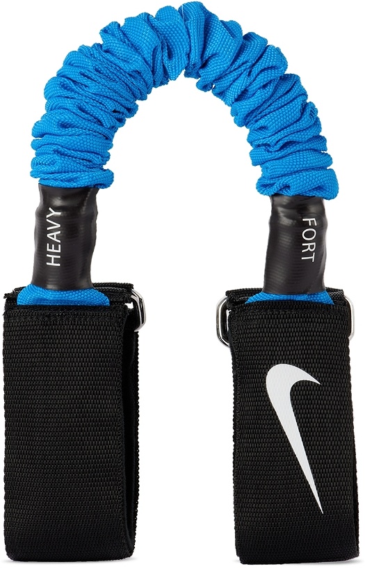 Photo: Nike Blue & Black Heavy Lateral Resistance Bands