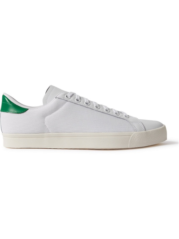 Photo: ADIDAS ORIGINALS - Rod Laver Mesh and Leather Sneakers - White