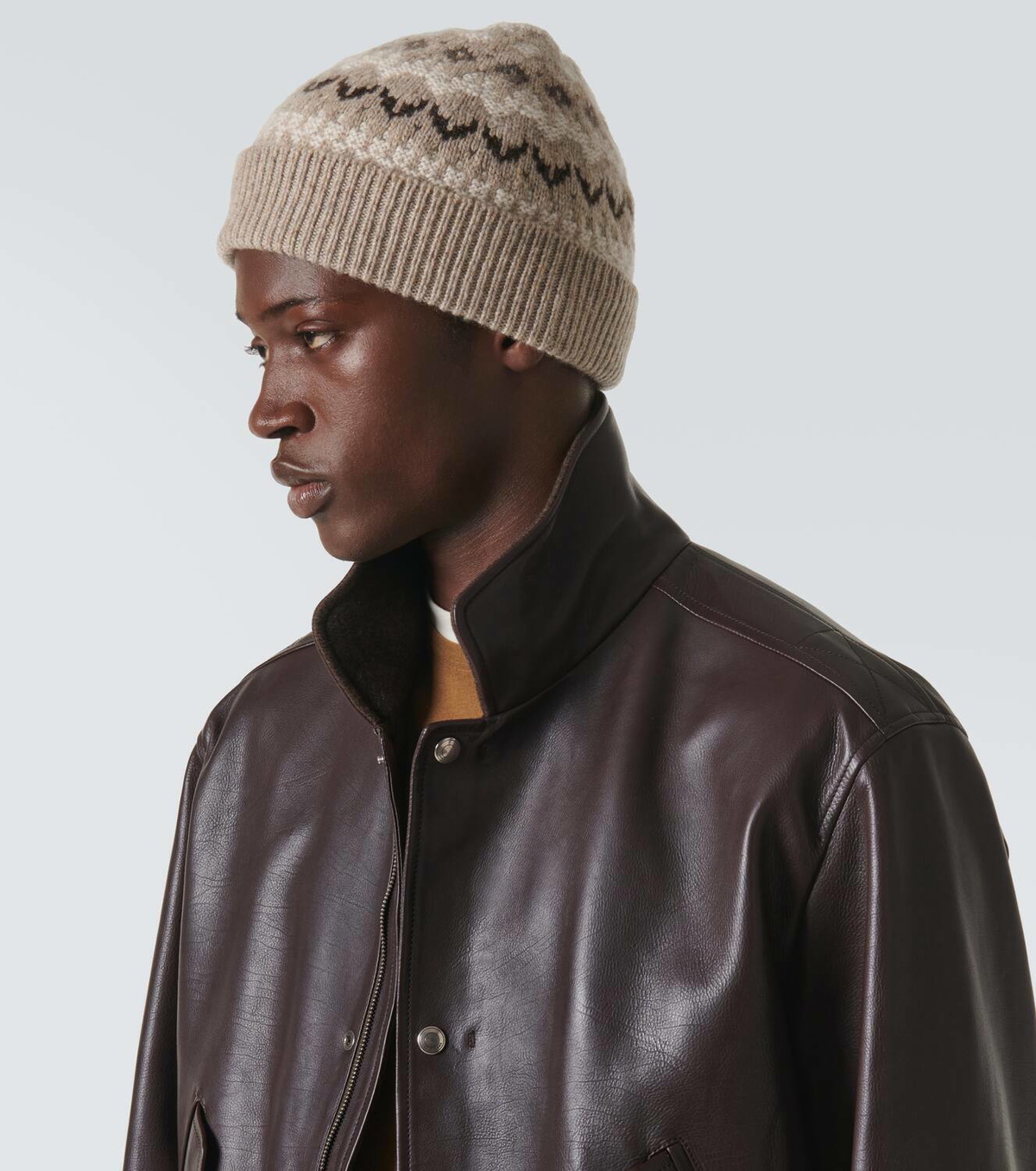 Loro Piana Fair Isle cashmere beanie
